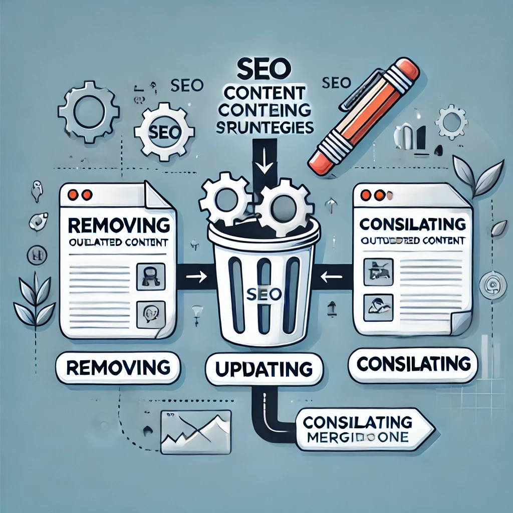 image of SEO content pruning